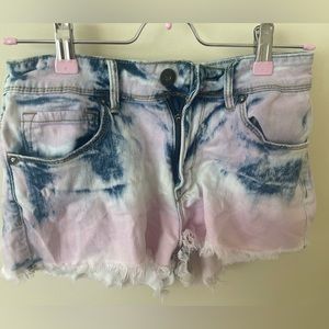 Bullhead Pastel Tie Dye Shorts Size 5